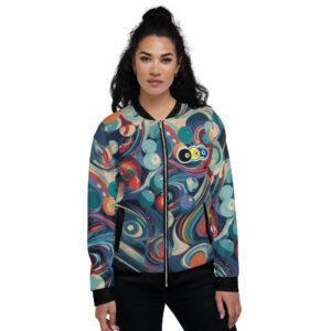 Unisex Abstract Billiards Bomber Jacket