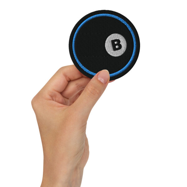 Embroidered "B" 8 Ball Patch