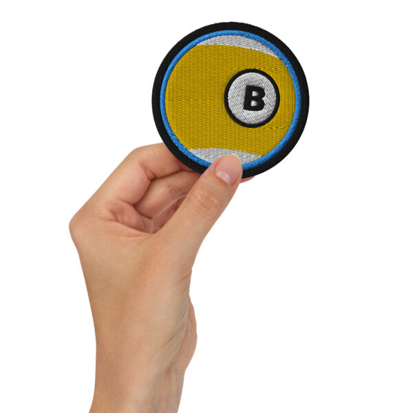 Embroidered "B" 9 Ball Patch