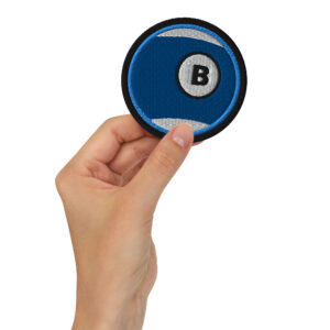 Embroidered "B" 10 Ball Patch