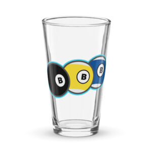 BBB Shaker pint glass