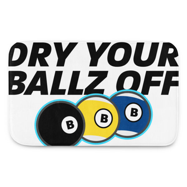 Dry Your Ballz Off Memory foam bath mat - Image 3