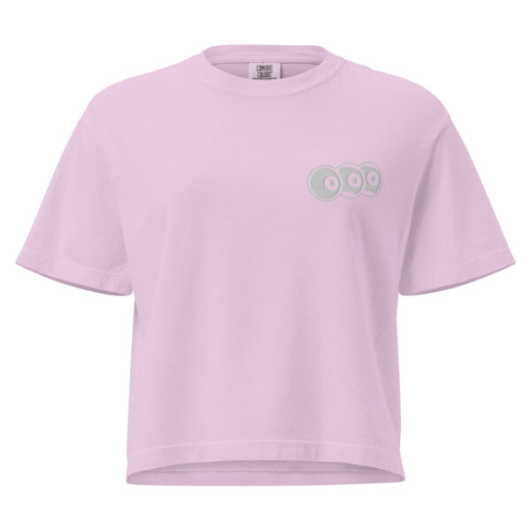 Embroidered BBB Icon Women’s heavyweight boxy tee - Image 7