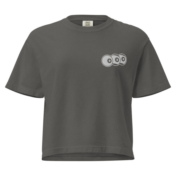 Embroidered BBB Icon Women’s heavyweight boxy tee - Image 4