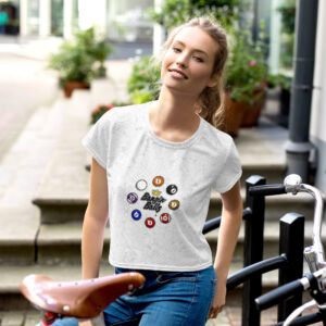 BBB Crown All-Over Print Crop Tee